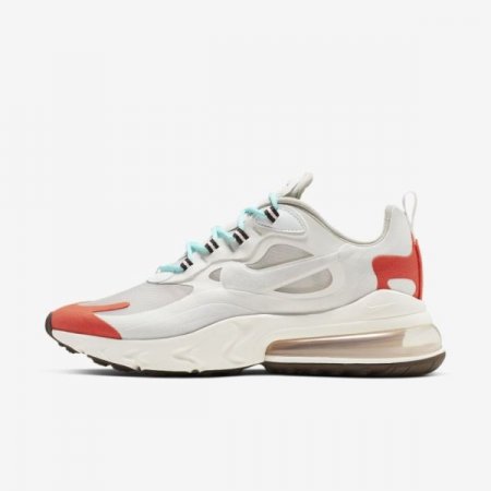 Nike Shoes Air Max 270 React (Mid-Century Art) | Light Beige Chalk / Summit White / Team Orange / Platinum Tint