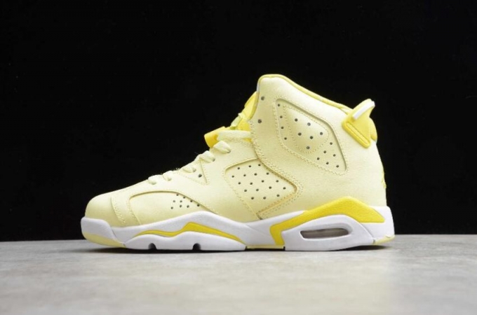 Men's | Air Jordan 6 Retro GS Citron Tint Dynamic Yellow Basketball Shoes