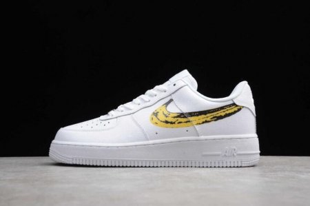 Women's | Nike Air Force 1 07 White Banana Yellow 315122-DIY Running Shoes