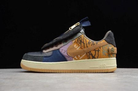 Travis Scott X Men's | Nike Air Force 1 Low Zipper Cactus Jack CN2405-900 Running Shoes