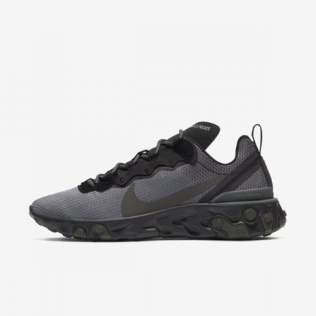 Nike Shoes React Element 55 | Black / Medium Olive / Sequoia