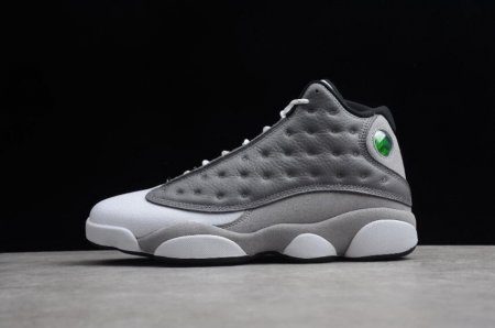 Women's | Air Jordan 13 Retro Atmosphere Grey Black White 414571-016 Basketball Shoes