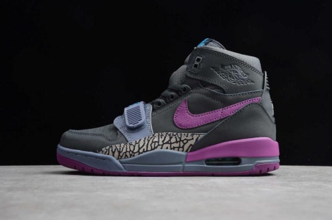 Women's | Air Jordan Legacy 312 Anthracite Bold Berry Grey Purple AV3922-005 Basketball Shoes