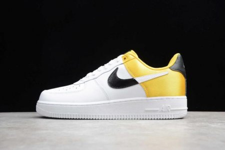 Women's | Nike Air Force 1 07 1HO19 White Clover Amarillo Huang Black BQ4420-700 Running Shoes