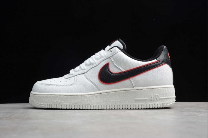 Men's | Nike Air Force 1 Mid 07 HH White Black Red CJ6105-101 Running Shoes