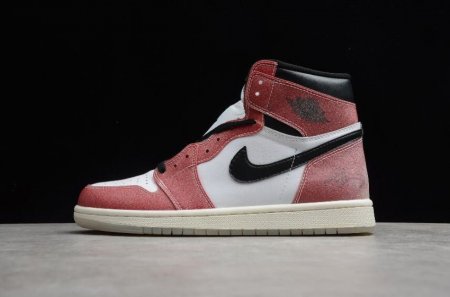 Women's | Air Jordan 1 High OG SP Trophy Room White Varsity Red-Sail-Black Basketball Shoes