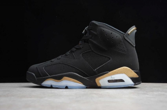 Men's | Air Jordan 6 Retro DMP Black Metallic Gold Basketball Shoes