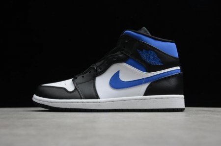 Men's | Air Jordan 1 Mid Men's | Sneakers White Racer Blue Black Basketball Shoes