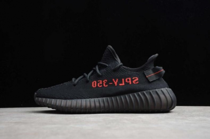 Women's | Adidas Yeezy Boost 350V2 Bred Black Red CP9652