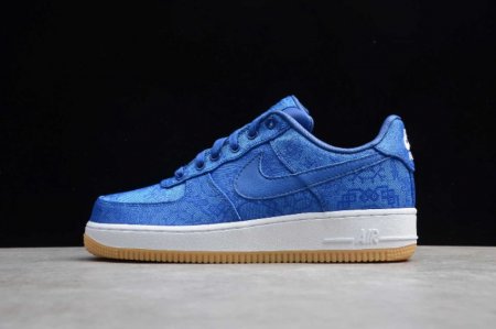 Men's | Nike Air Force 1 PRM x Clot Royal Silk Game Royal White CJ5290-400 Running Shoes