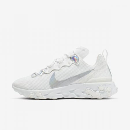 Nike Shoes React Element 55 | Summit White / Metallic Silver