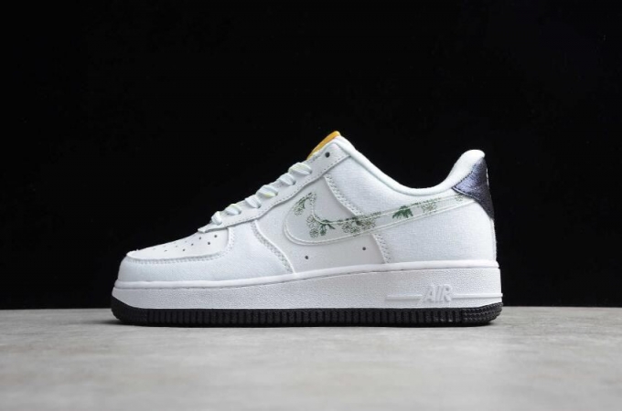 Women's | Nike Air Force 1 07 White Black Purple CW5859-100 Running Shoes