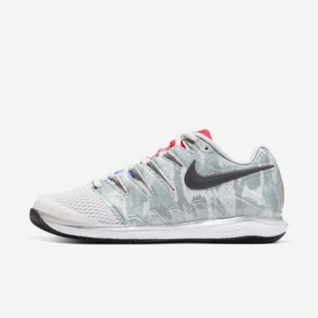 Nike Shoes Court Air Zoom Vapor X | Platinum Tint / Laser Crimson / Royal Pulse / Thunder Grey