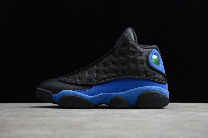 Men's | Air Jordan 13 Retro Black White Hyper Royal 414571-040 Basketball Shoes