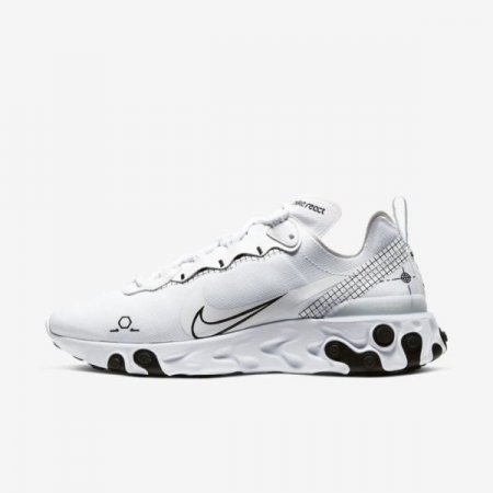 Nike Shoes React Element 55 | White / Black