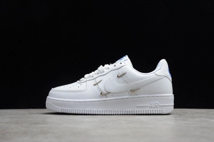 Women's | Nike WMNS Air Force 1 07 LX White Hyper Royal Black CT1990-100 Running Shoes