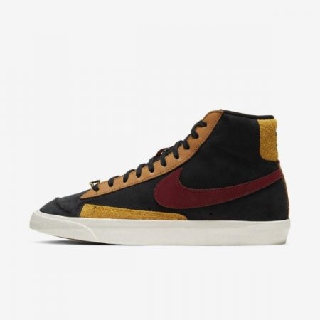 Nike Shoes Blazer Mid '77 | Black / University Gold / Flax / Team Red