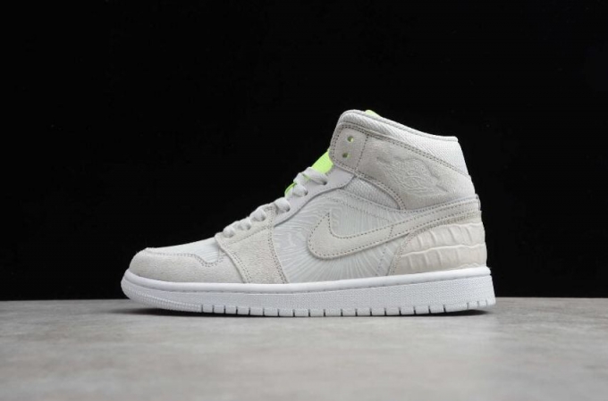 Men's | Air Jordan 1 Mid Vast Grey Basketball Shoes