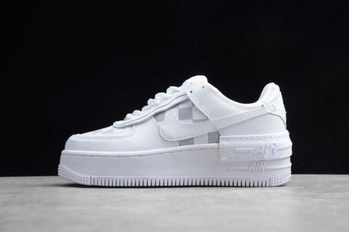 Women's | Nike Air Force 1 Shadow White Grey CK3172-003 Running Shoes