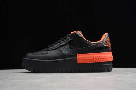 Women's | Nike Air Force 1 Shadow Black Orange Red CQ3317-001 Running Shoes