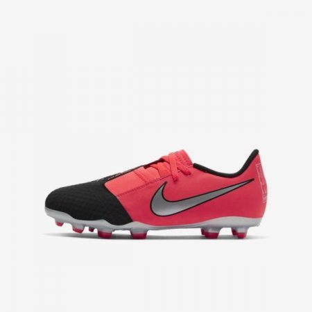 Nike Shoes Jr. Phantom Venom Academy FG | Laser Crimson / Black / Metallic Silver