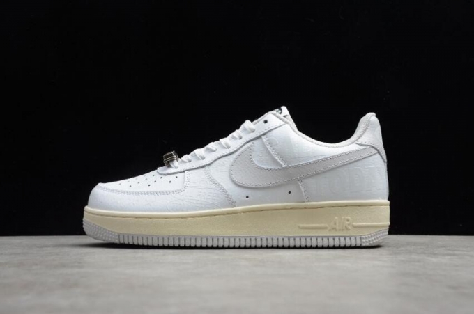 Men's | Nike Air Force 1 07 PRM Toll Free White Vast Grey Sail Black CJ1631-100 Running Shoes