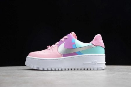 Women's | Nike Air Force 1 Sage Low LX Pink Moon Silver BV1976-007 Running Shoes