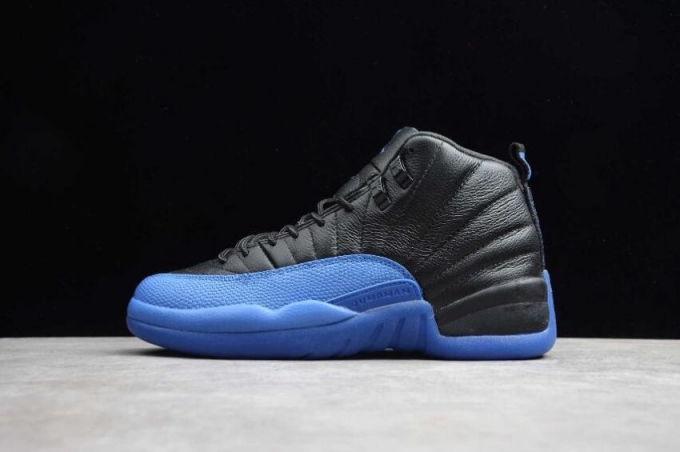 Men's | Air Jordan 12 Retro Game Royal Black Blue 130690-014 Basketball Shoes