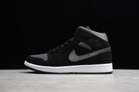 Men's | Air Jordan 1 Mid SE Black Anthracite White Basketball Shoes