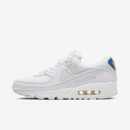 Nike Shoes Air Max 90 Premium | White / Sport Blue / Game Royal / Sail