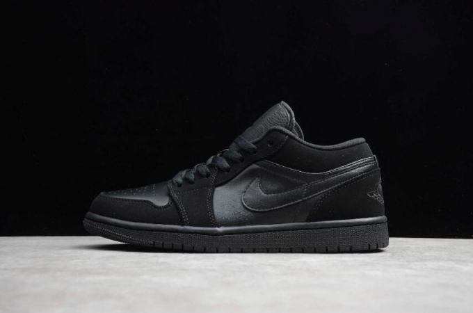 Men's | Air Jordan 1 Low All Black Basketball Shoes