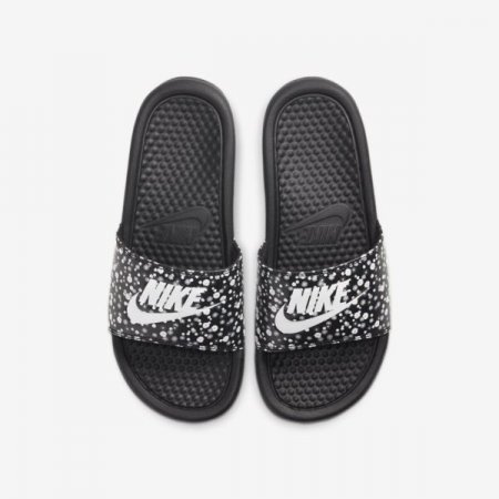 Nike Shoes Benassi JDI Floral | Black / Black / White