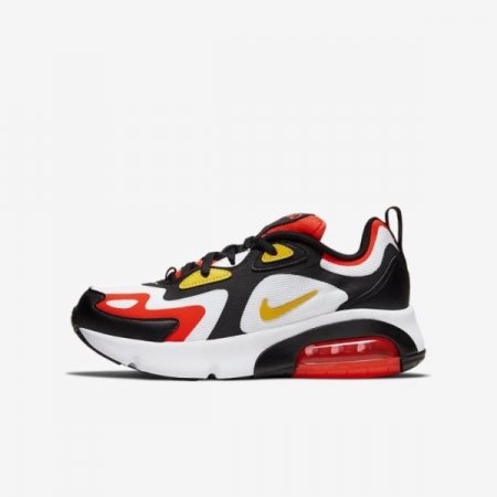 Nike Shoes Air Max 200 | Black / White / Bright Crimson / Chrome Yellow