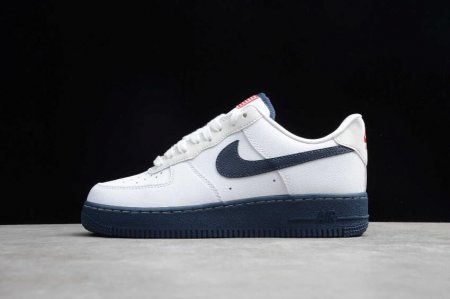 Women's | Nike Air Force 1 07 White Obsidian Sport Red CK5718-100 Running Shoes