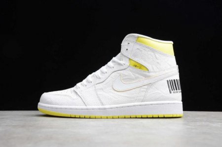 Men's | Air Jordan 1 Retro High OG First Class Flight White Yellow Basketball Shoes