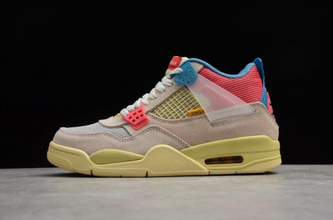 Women's | Air Jordan 4 Retro SP Union Guava Lce Pink Blue Basketball Shoes