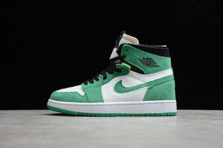 Men's | Air Jordan 1 Zoom CMFT Stadium Green White Violet Shoes Basketball Shoes