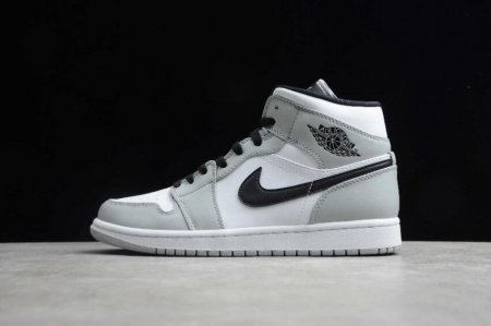 Kids | Air Jordan 1 Mid GS Desert Ore Grey White Basketball Shoes