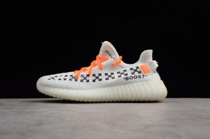 Women's | Off-White x Adidas Yeezy Boost 350 V2 White Black CP9654