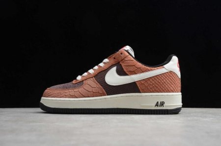 Women's | Nike Air Force 1 PRM Red Bark Sail Earth CV5567-200 Running Shoes