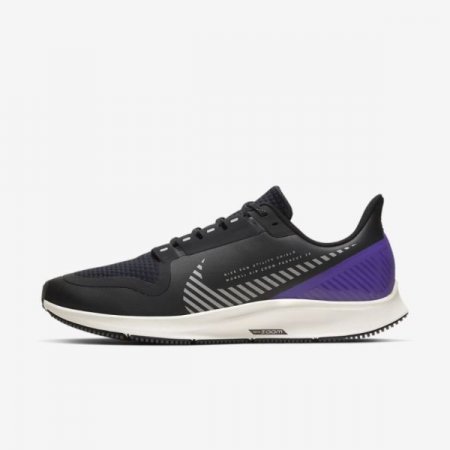 Nike Shoes Air Zoom Pegasus 36 Shield | Black / Desert Sand / Voltage Purple / Silver