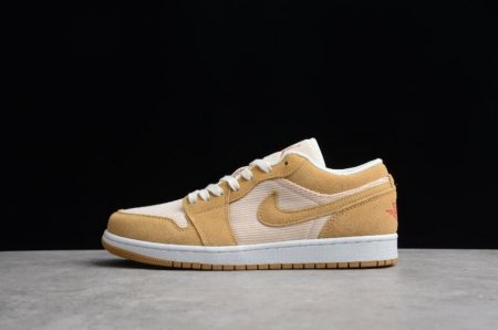 Women's | Air Jordan 1 Low Se Twine Orange Quartz Footwear Basketball Shoes