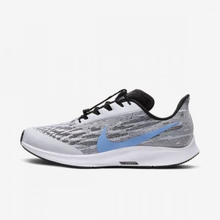 Nike Shoes Pegasus 36 FlyEase (Extra Wide) | White / Black / Pure Platinum / University Blue