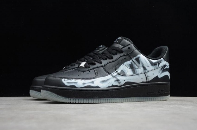 Men's | Nike Air Force 1 07 Skeleton QS Black BQ7541-001 Running Shoes