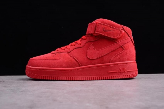 Men's | Nike Air Force 1 High All Red 315123-609 Running Shoes