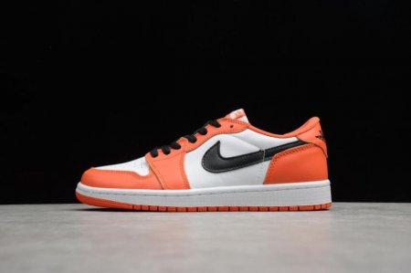 Men's | Air Jordan 1 Low OG Shattered Backboard Orange Black-White Basketball Shoes