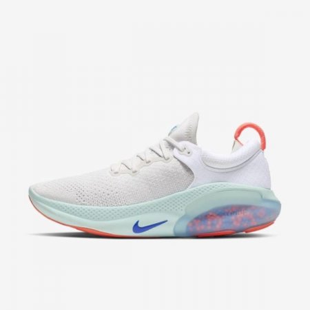 Nike Shoes Joyride Run Flyknit | White / Platinum Tint / Bright Mango / Racer Blue