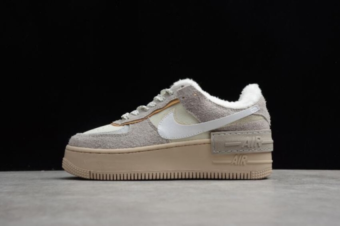 Men's | Nike Air Force 1 Shadow Enigma Stone White Oatmeal DC5270-016 Running Shoes