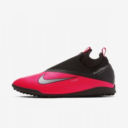 Nike Shoes React Phantom Vision 2 Pro Dynamic Fit TF | Laser Crimson / Black / Metallic Silver