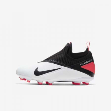 Nike Shoes Jr. Phantom Vision 2 Academy Dynamic Fit MG | White / Laser Crimson / Black